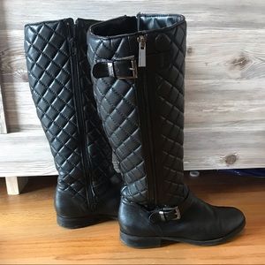 Vince Camuto Leather Quilted Boots size 8